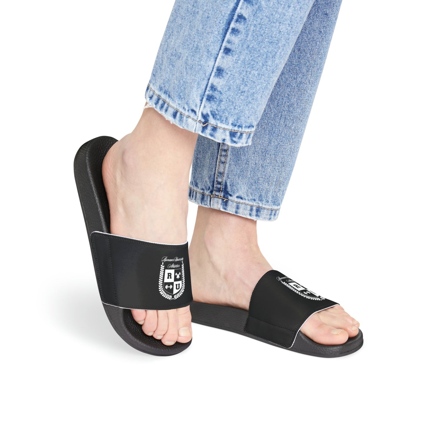 Romance University Athletics-Slide Sandals