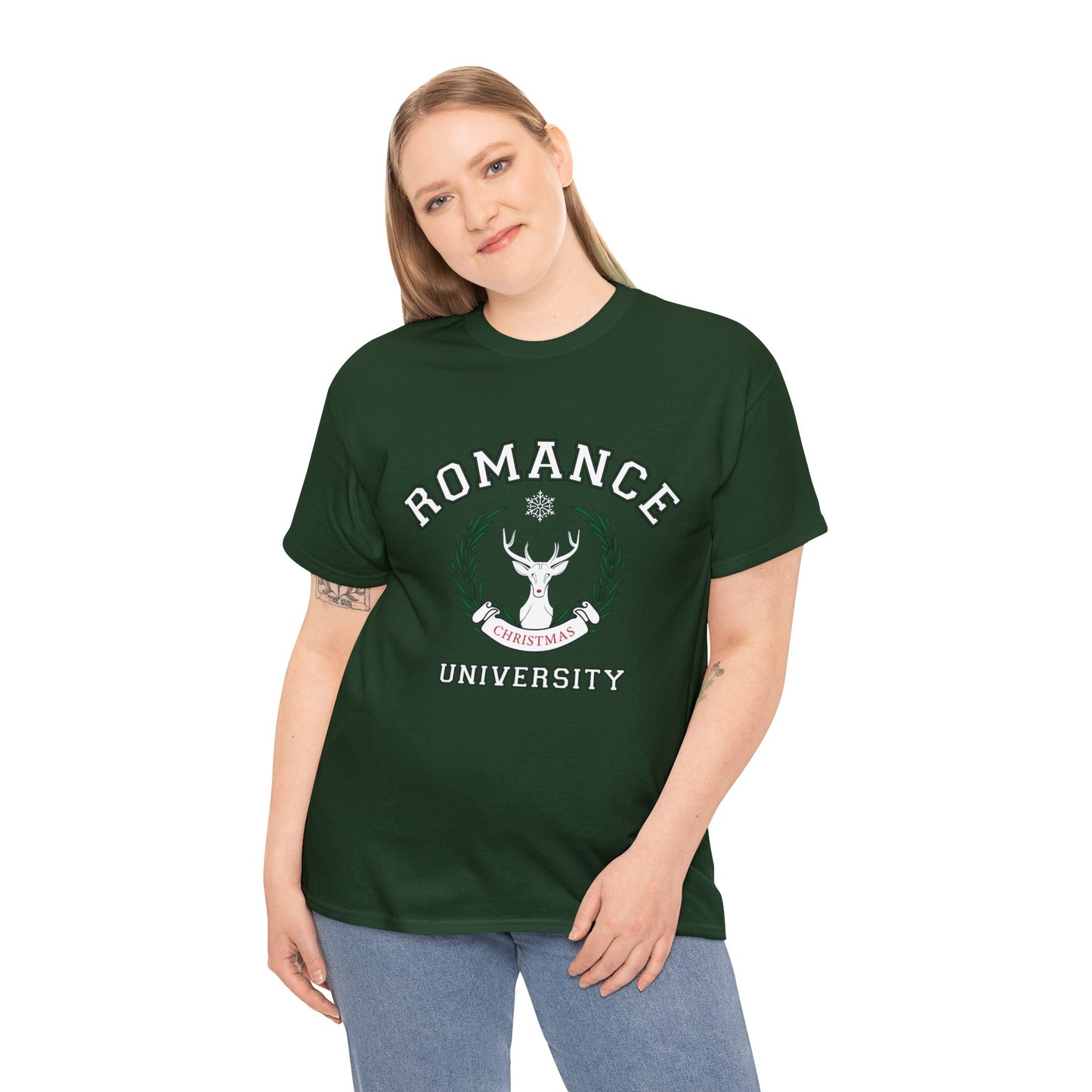 Romance University Christmas-Heavy Cotton Tee