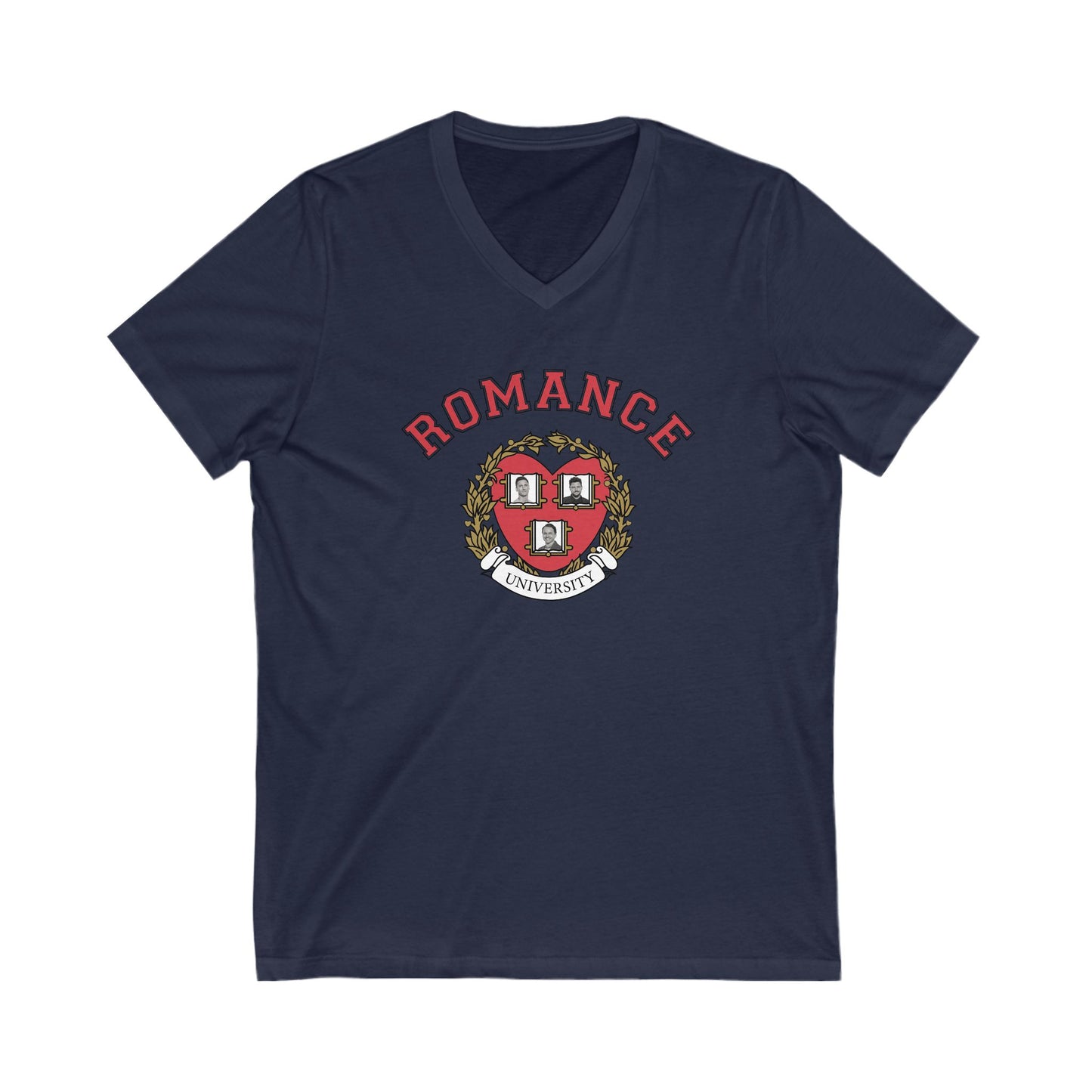 Romance University Valentine's Day--Short Sleeve V-Neck Tee