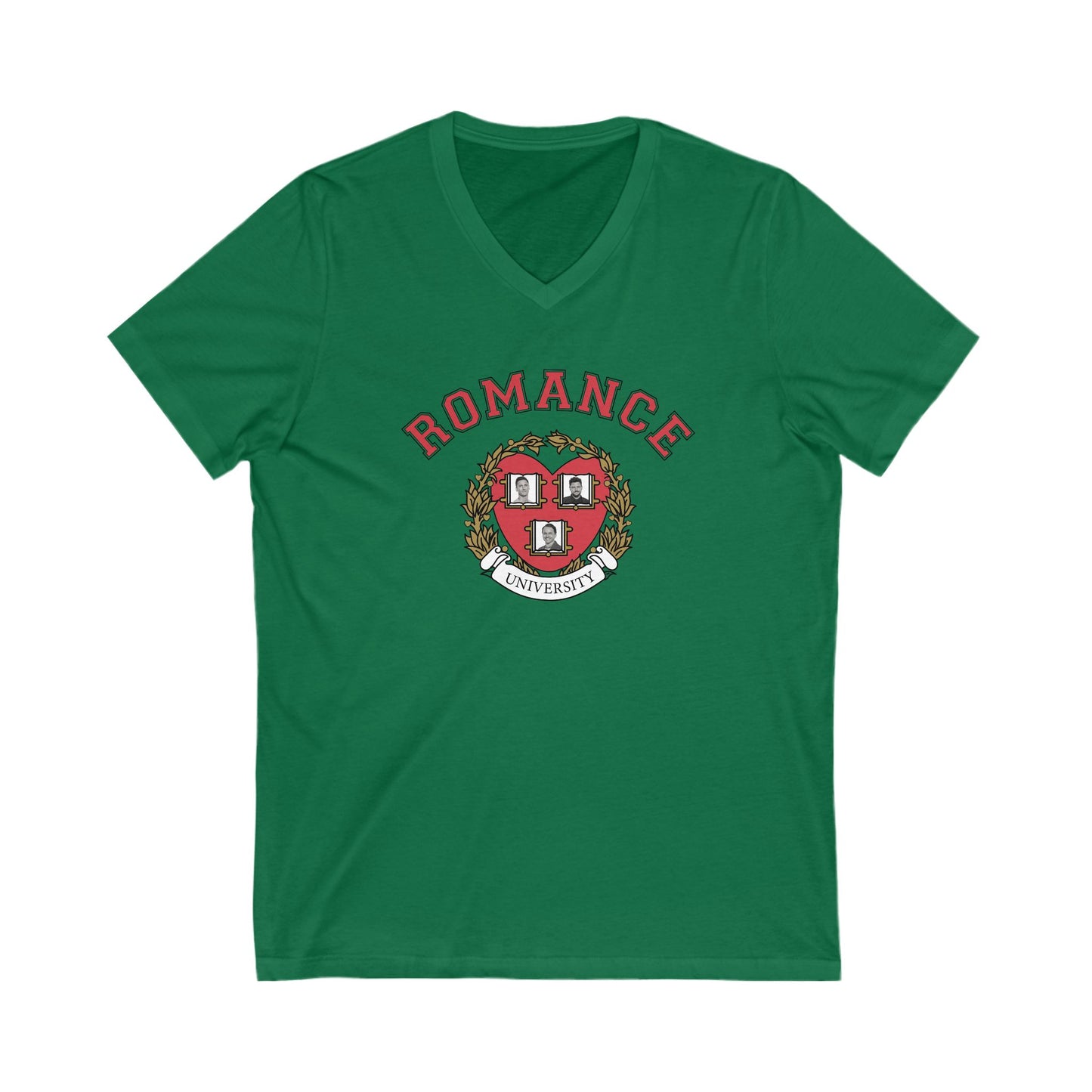 Romance University Valentine's Day--Short Sleeve V-Neck Tee