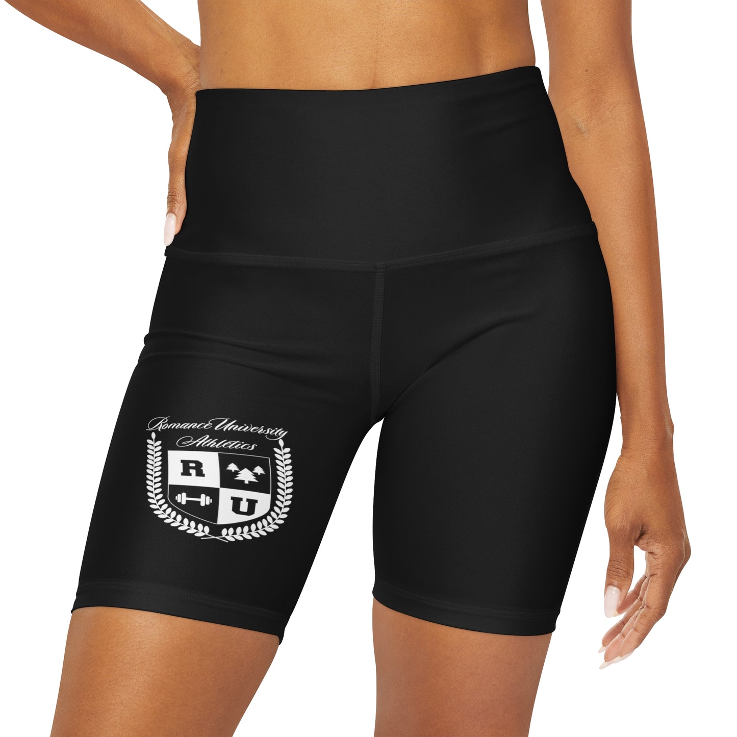 Romance University Athletics-High Waisted Shorts