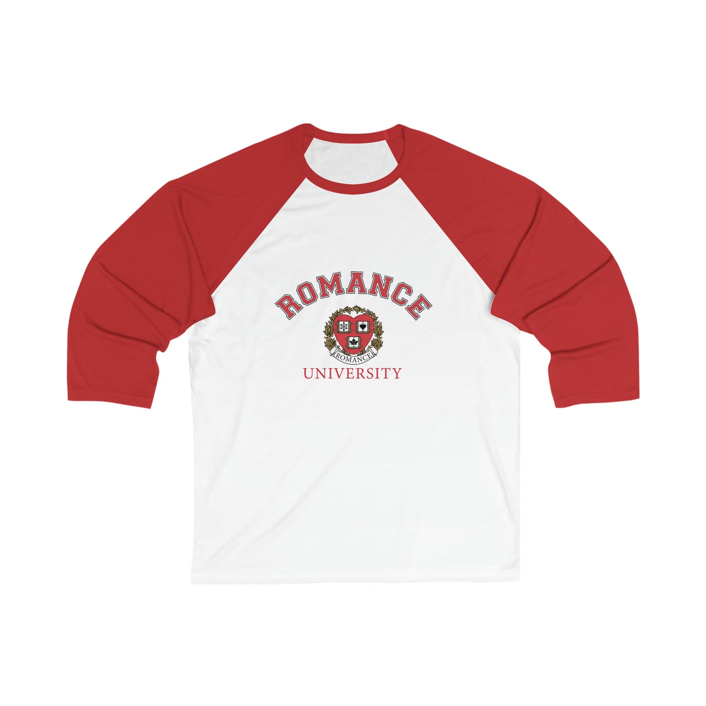 Romance University--Unisex 3\4 Sleeve Baseball Tee