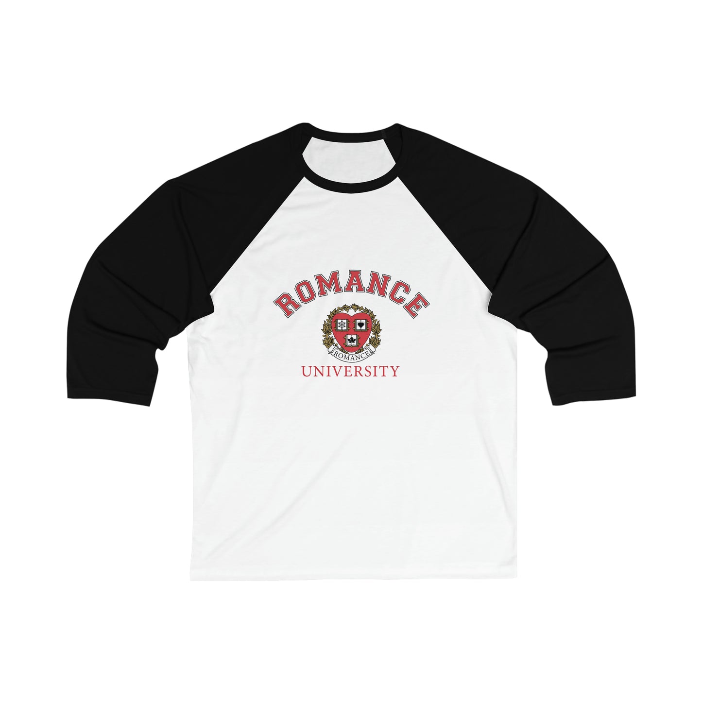 Romance University--Unisex 3\4 Sleeve Baseball Tee