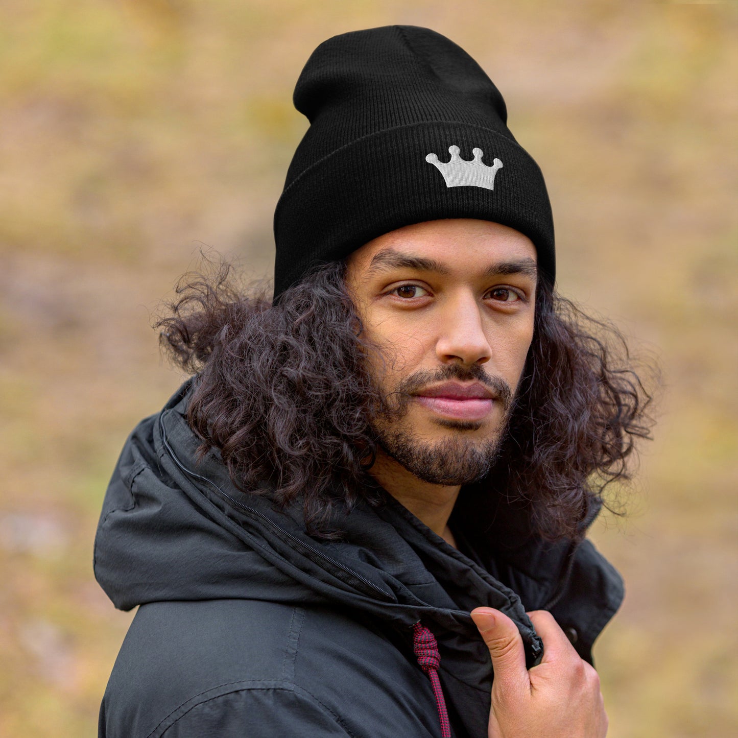 Queen of Hearts Cuffed Beanie