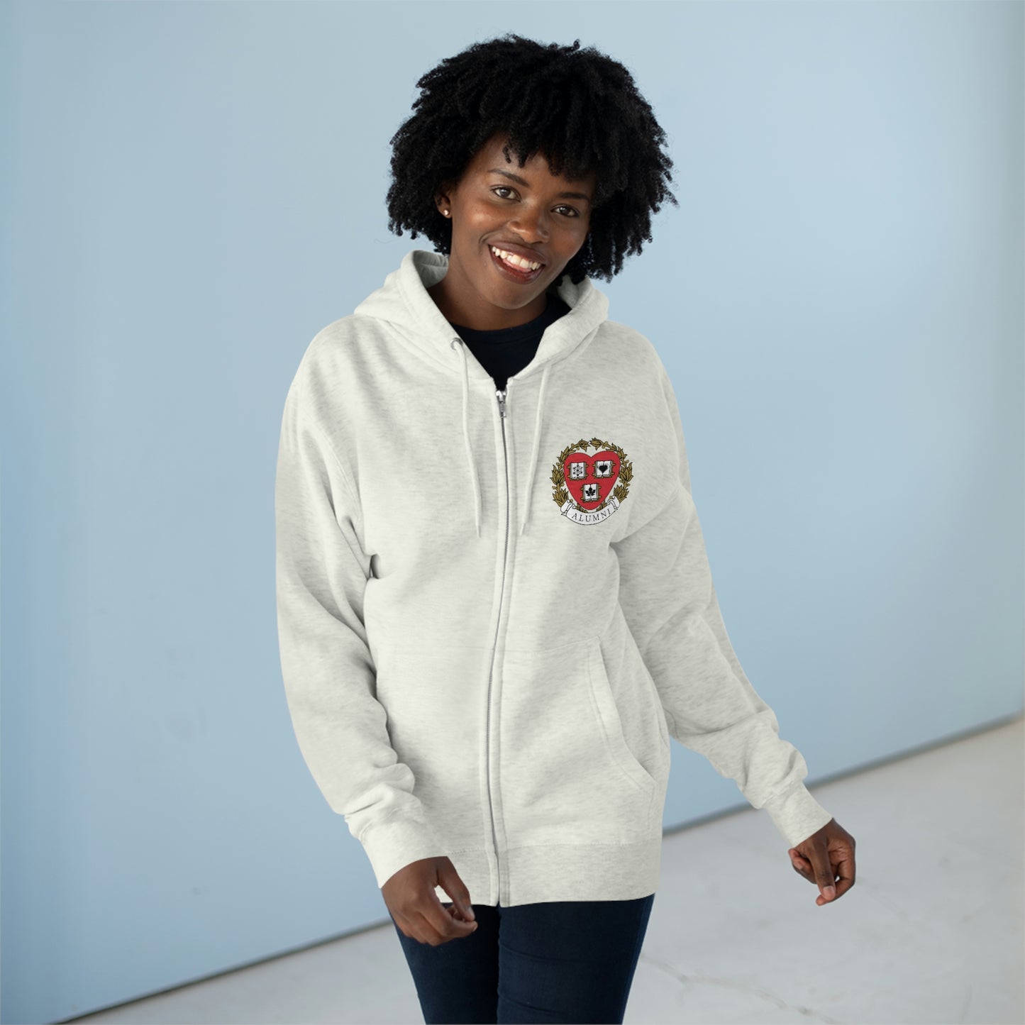 Romance University Alumni-Zip Hoodie