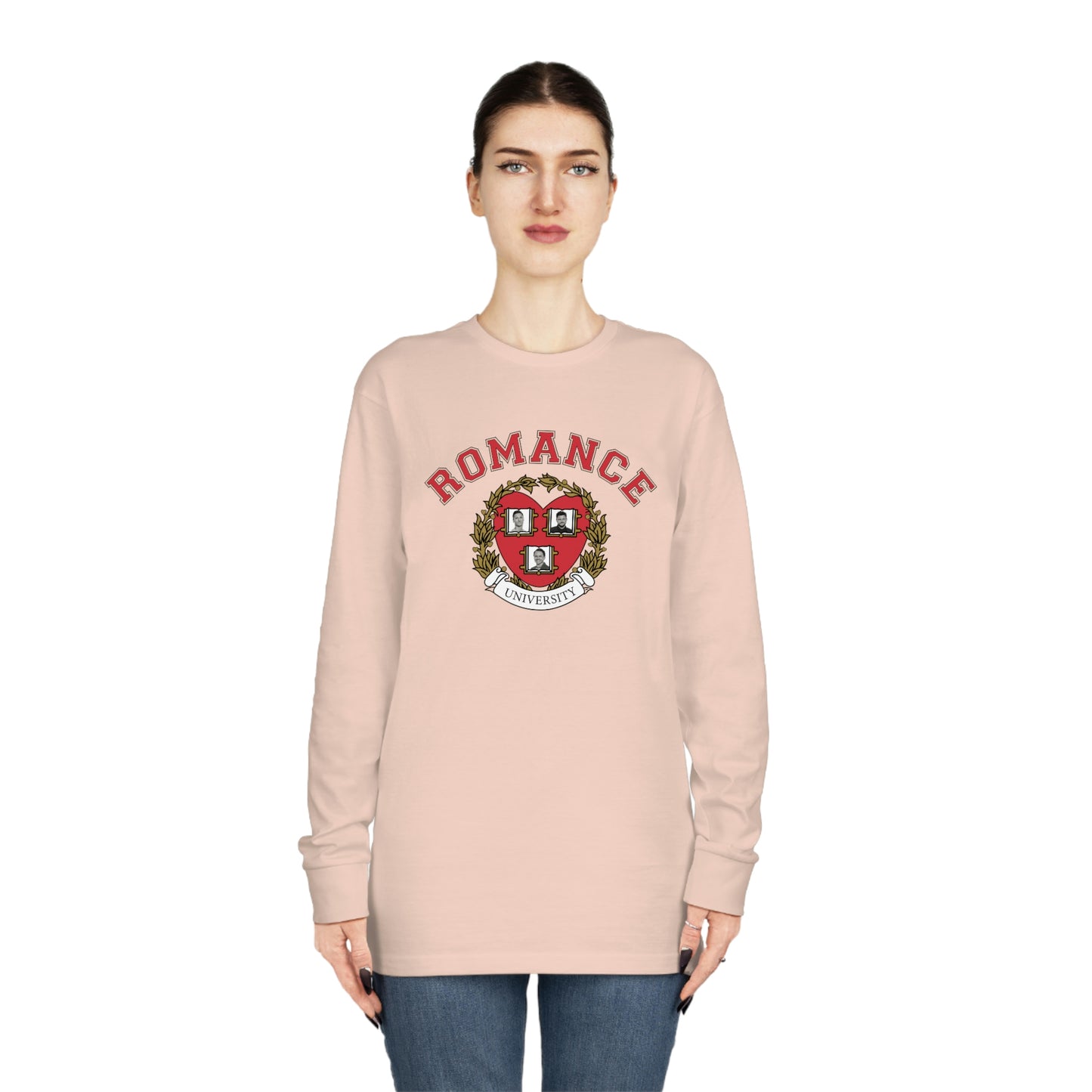 Romance University Valentine's Day--Long Sleeve Crewneck Tee