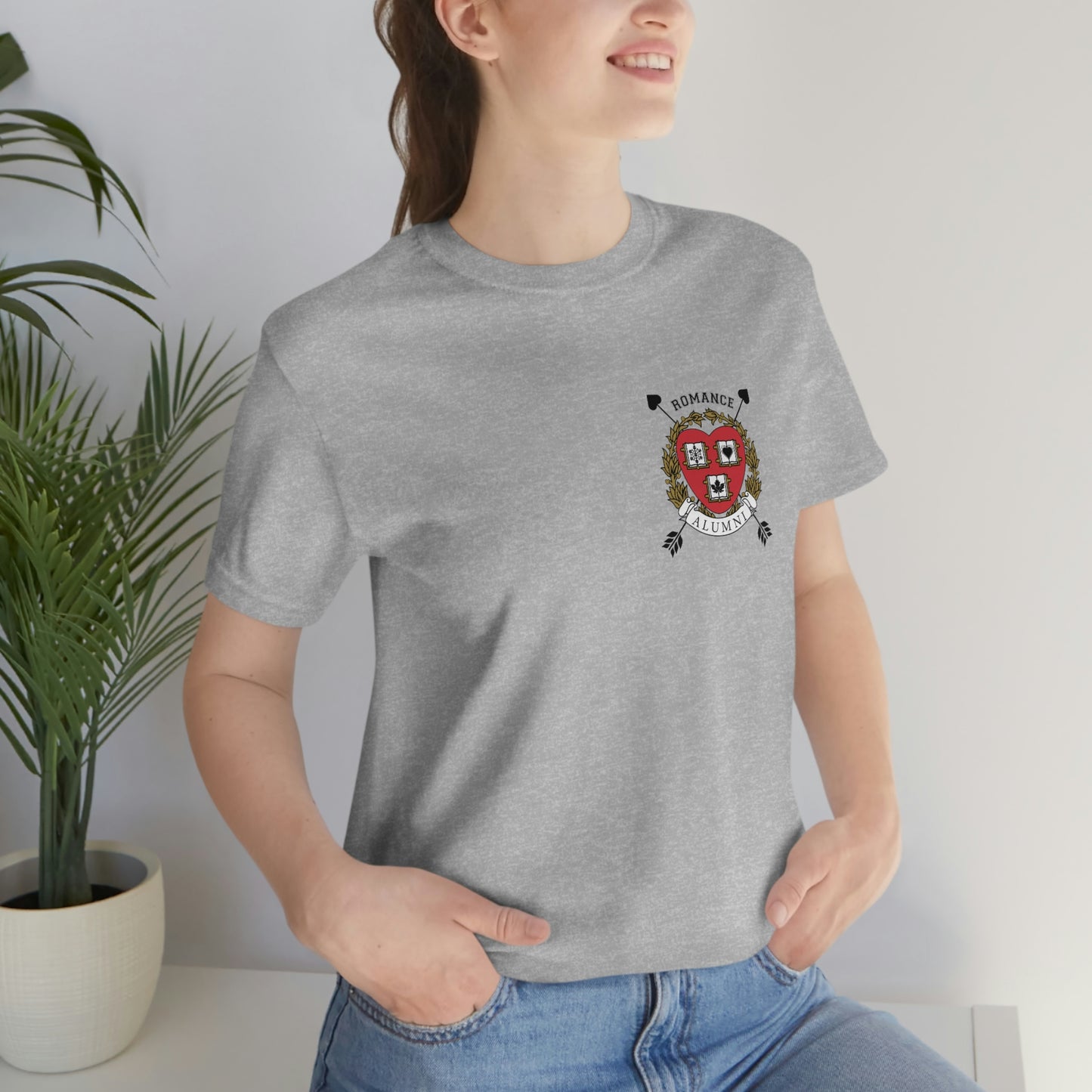 Romance University Alumni Arrow--T-Shirt