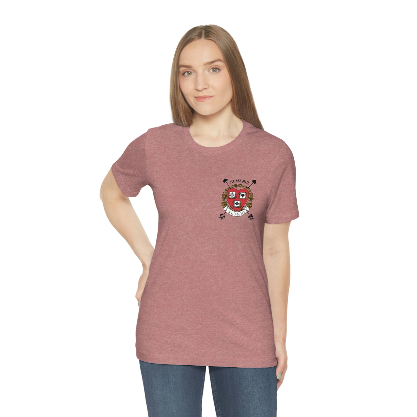 Romance University Alumni Arrow--T-Shirt