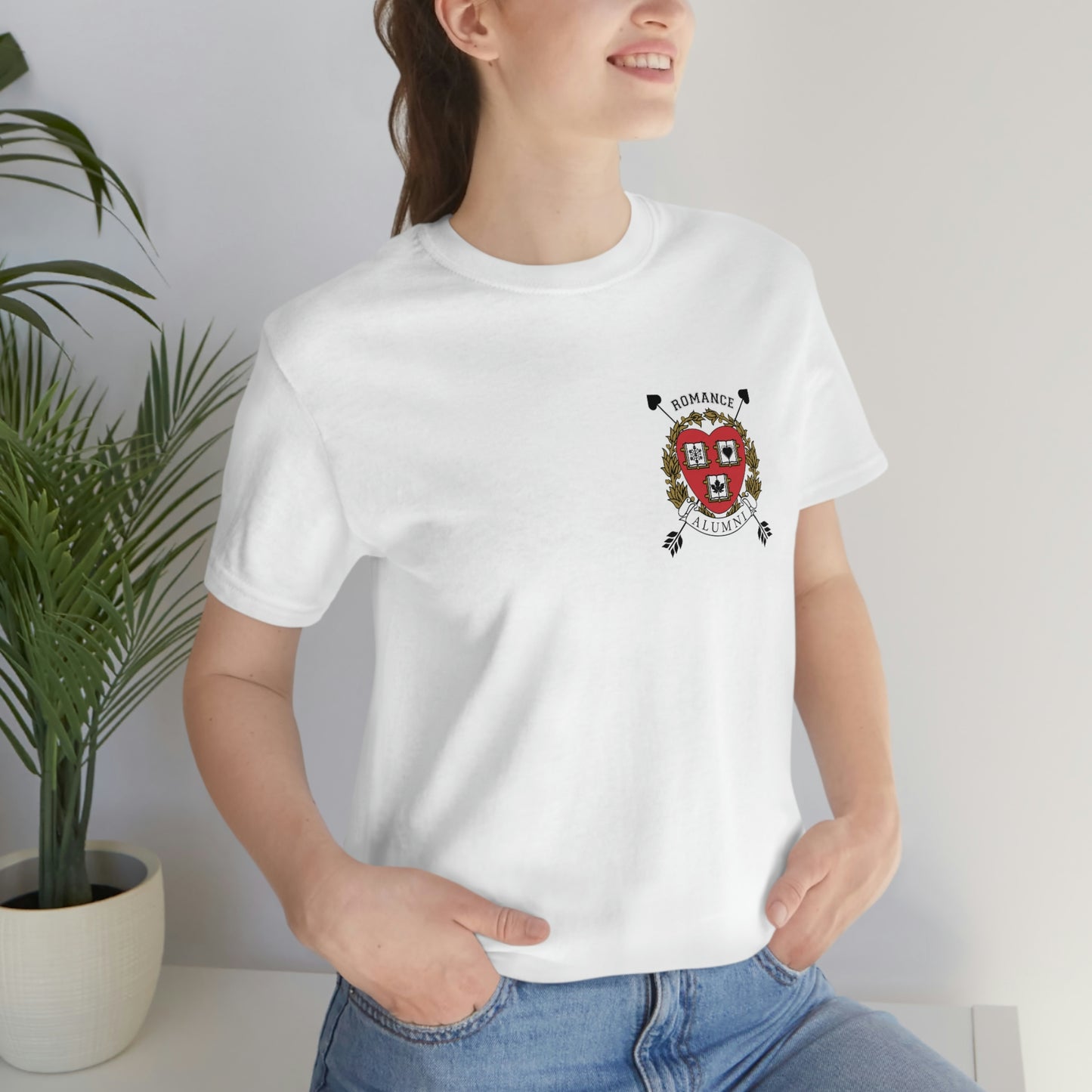 Romance University Alumni Arrow--T-Shirt