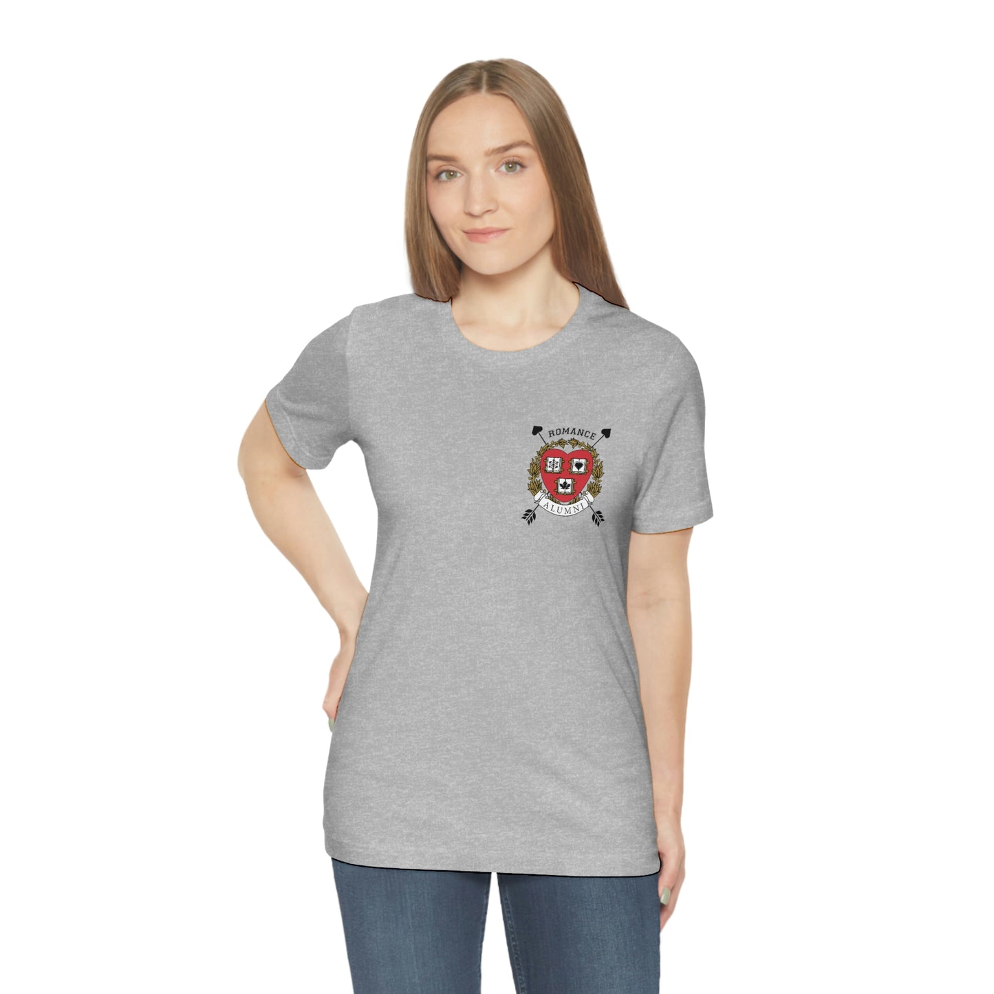 Romance University Alumni Arrow--T-Shirt