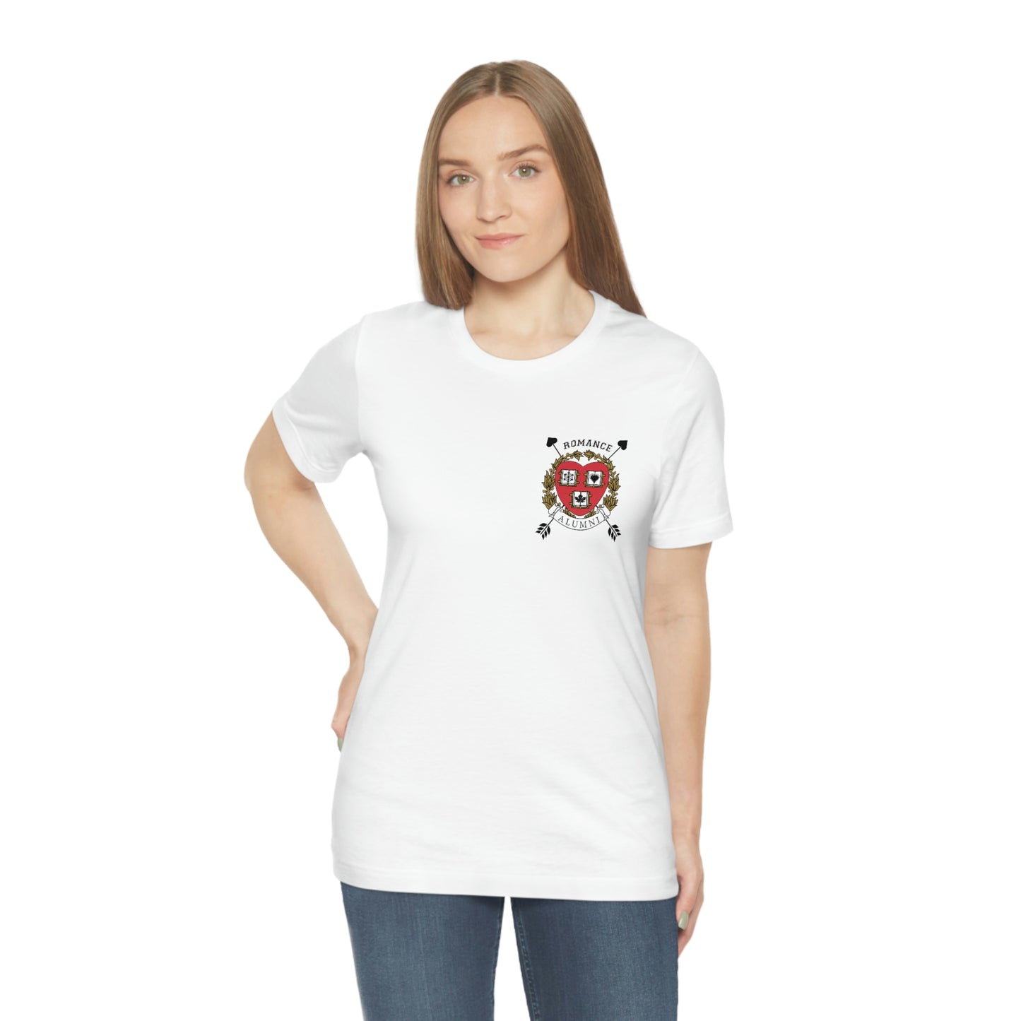Romance University Alumni Arrow--T-Shirt