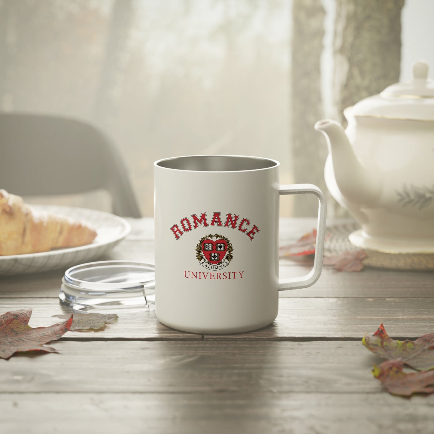 Romance University-Insulated Coffee Mug, 10oz
