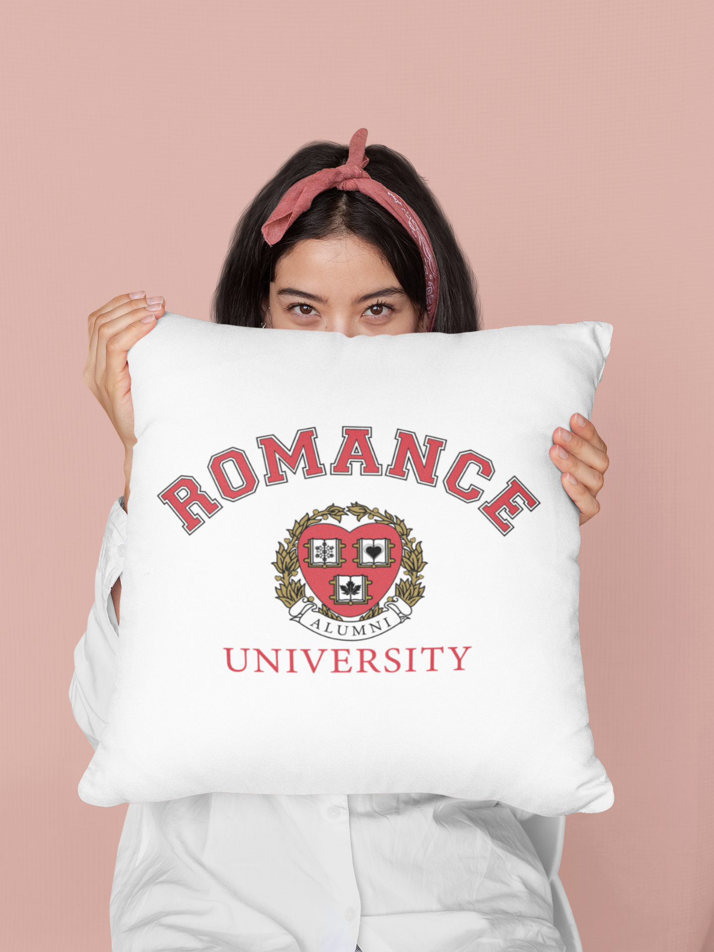 Romance University Alumni-Faux Suede Square Pillow Case