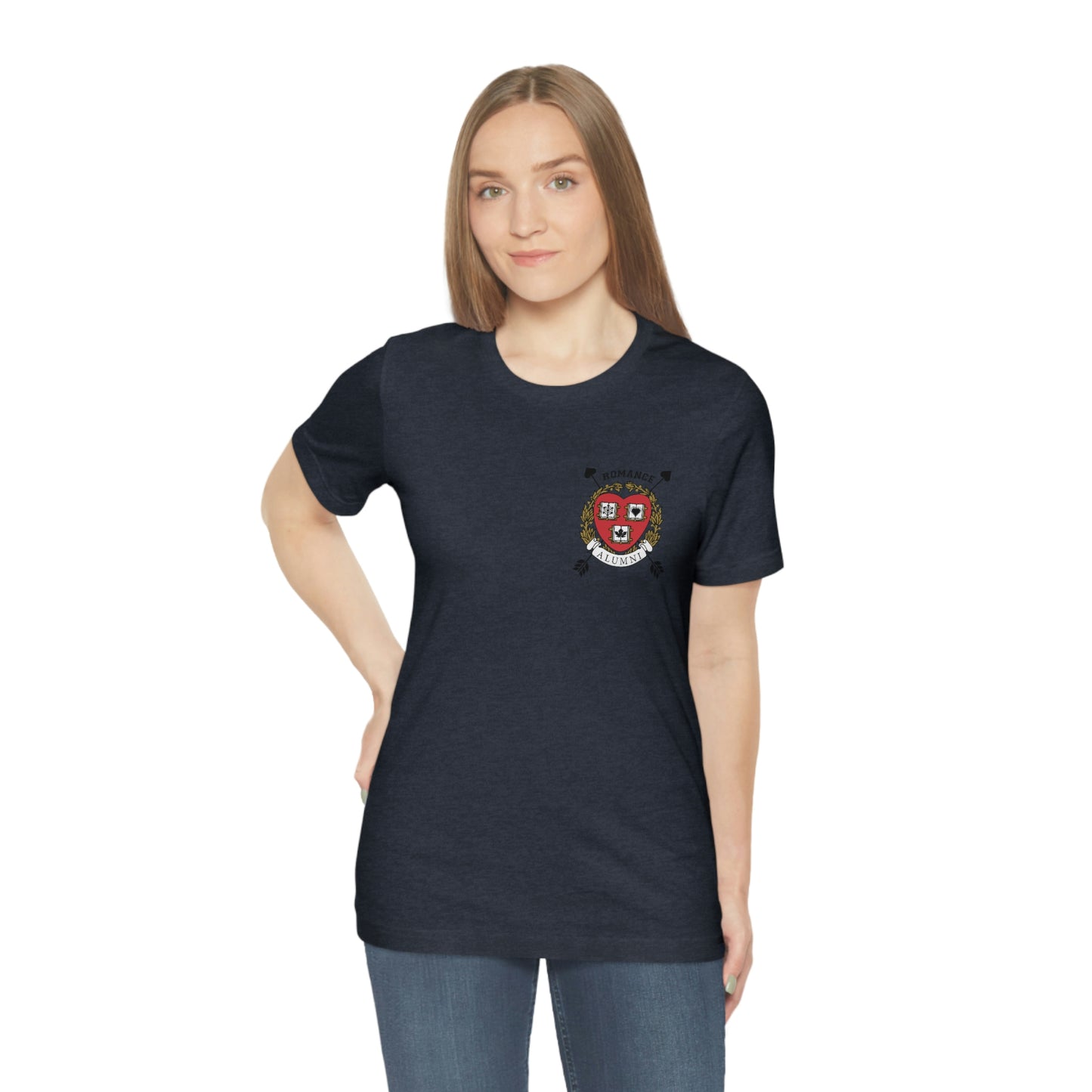 Romance University Alumni Arrow--T-Shirt