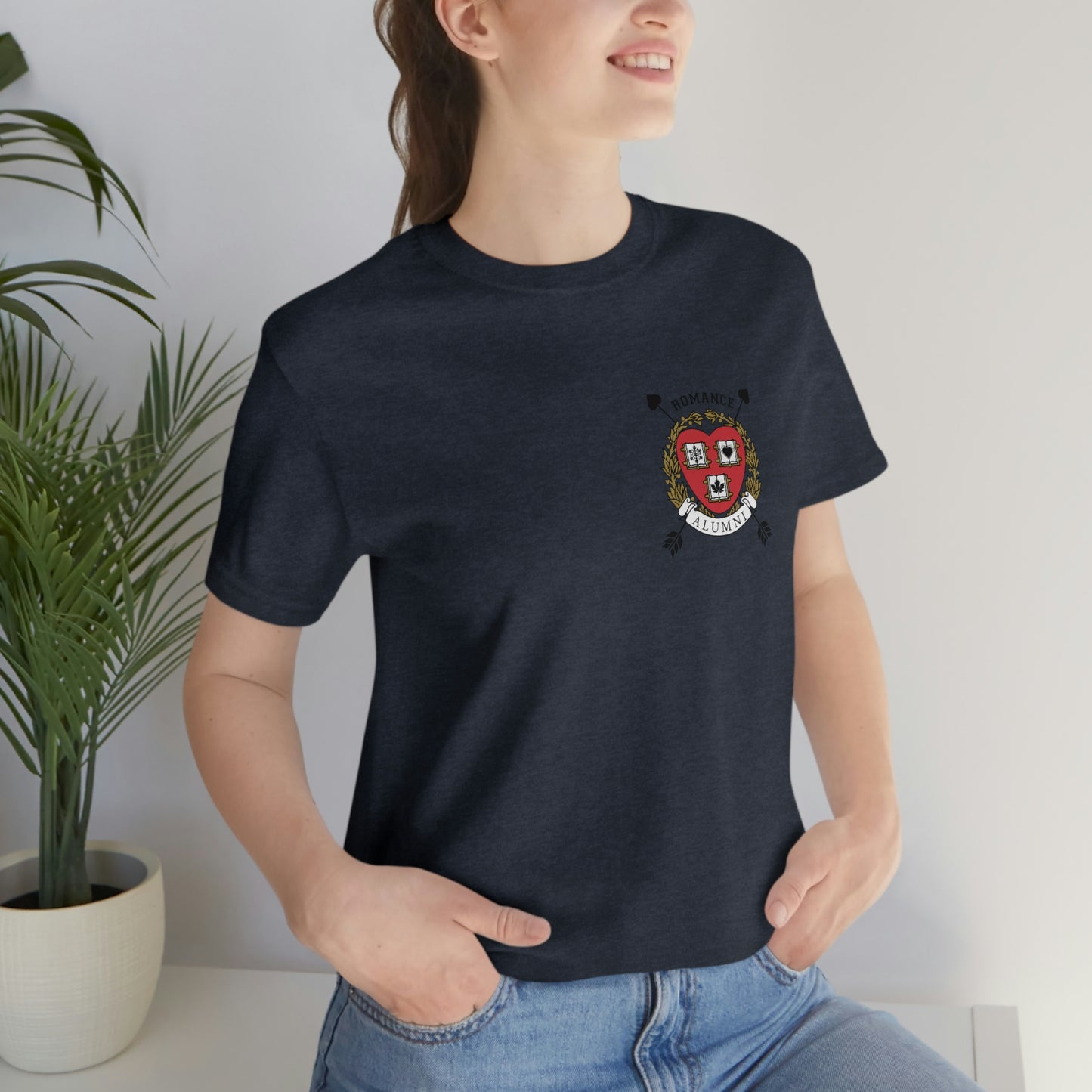 Romance University Alumni Arrow--T-Shirt