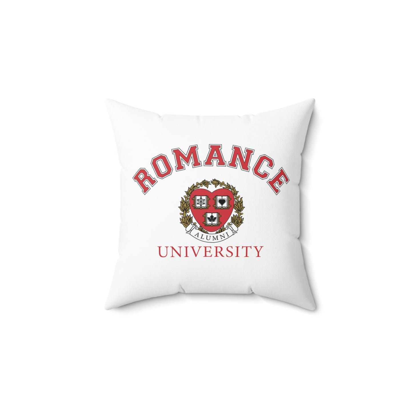 Romance University Alumni-Faux Suede Square Pillow Case